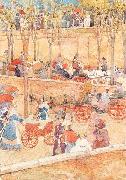 Maurice Prendergast Afternoon. Pincian Hill oil on canvas